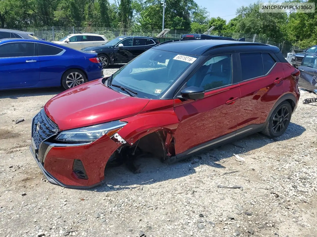2023 Nissan Kicks Sr VIN: 3N1CP5DV1PL513060 Lot: 60519216