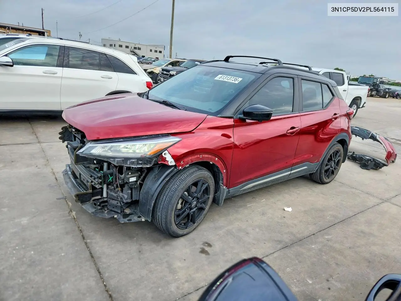 2023 Nissan Kicks Sr VIN: 3N1CP5DV2PL564115 Lot: 61313736