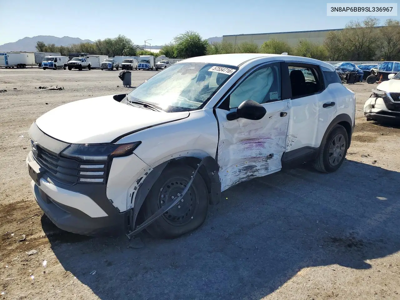 2025 Nissan Kicks S VIN: 3N8AP6BB9SL336967 Lot: 57554716
