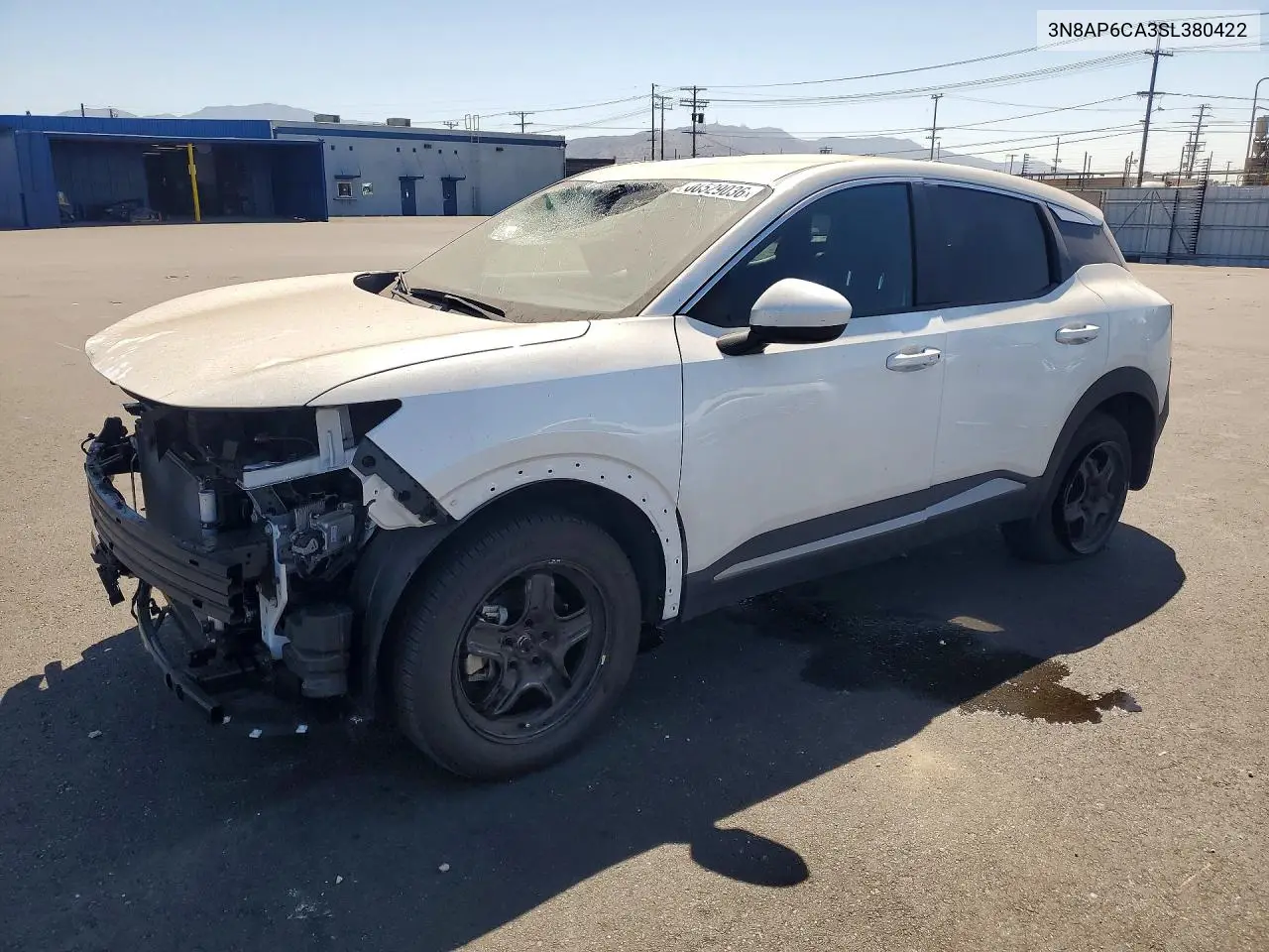 2025 Nissan Kicks Sv VIN: 3N8AP6CA3SL380422 Lot: 60529036