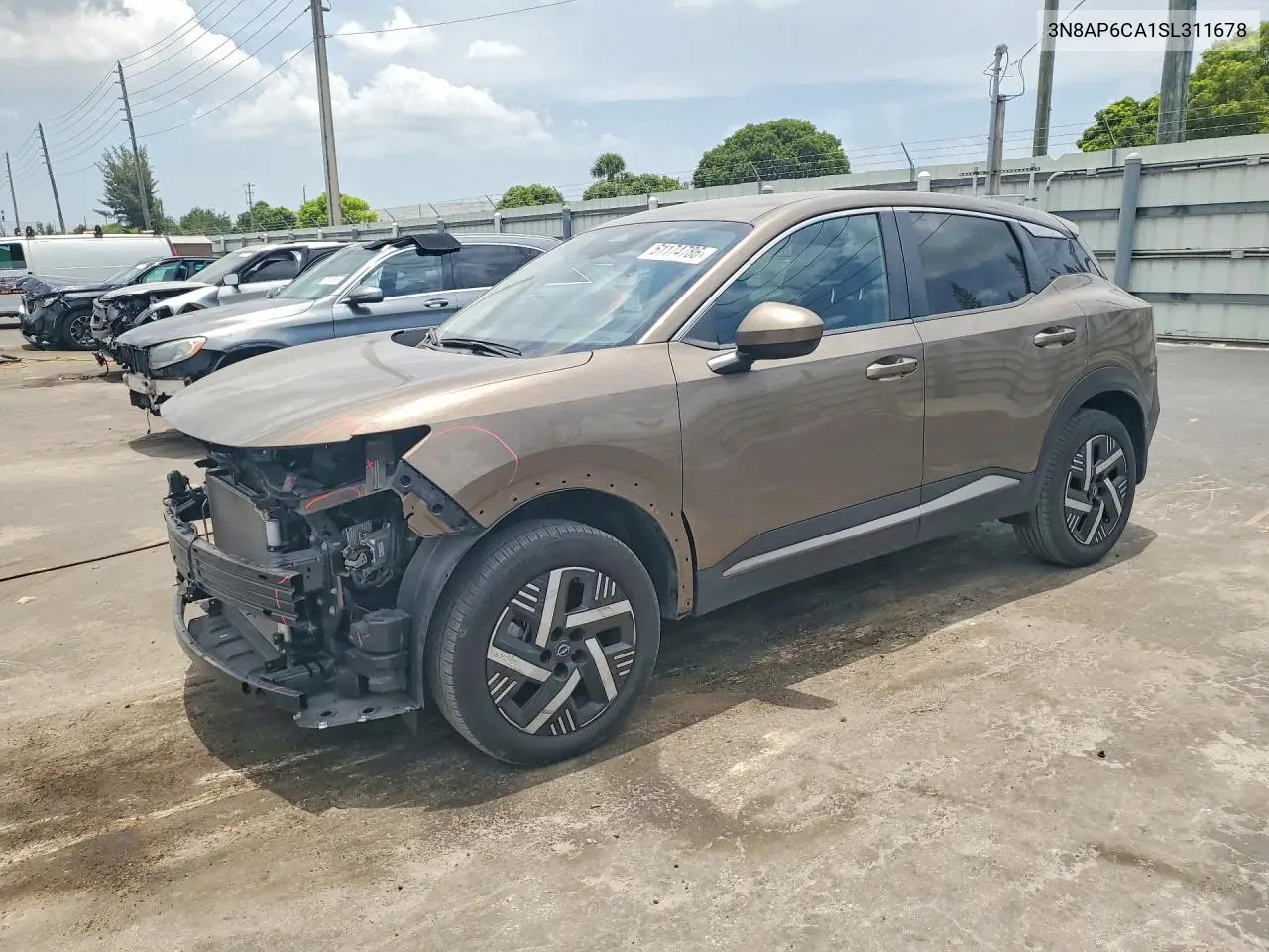 2025 Nissan Kicks Sv VIN: 3N8AP6CA1SL311678 Lot: 61174786