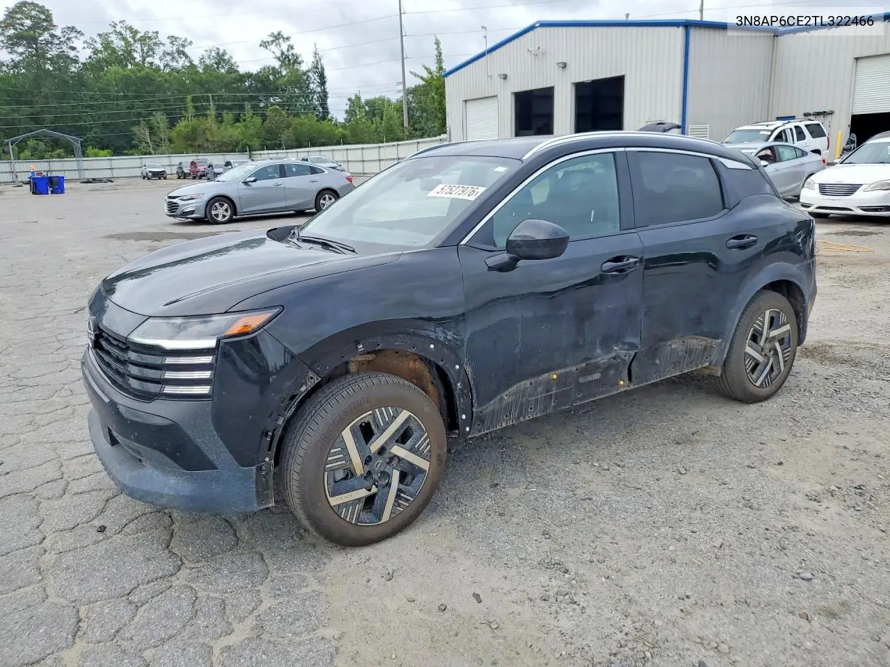 2026 Nissan Kicks Sv VIN: 3N8AP6CE2TL322466 Lot: 57527976