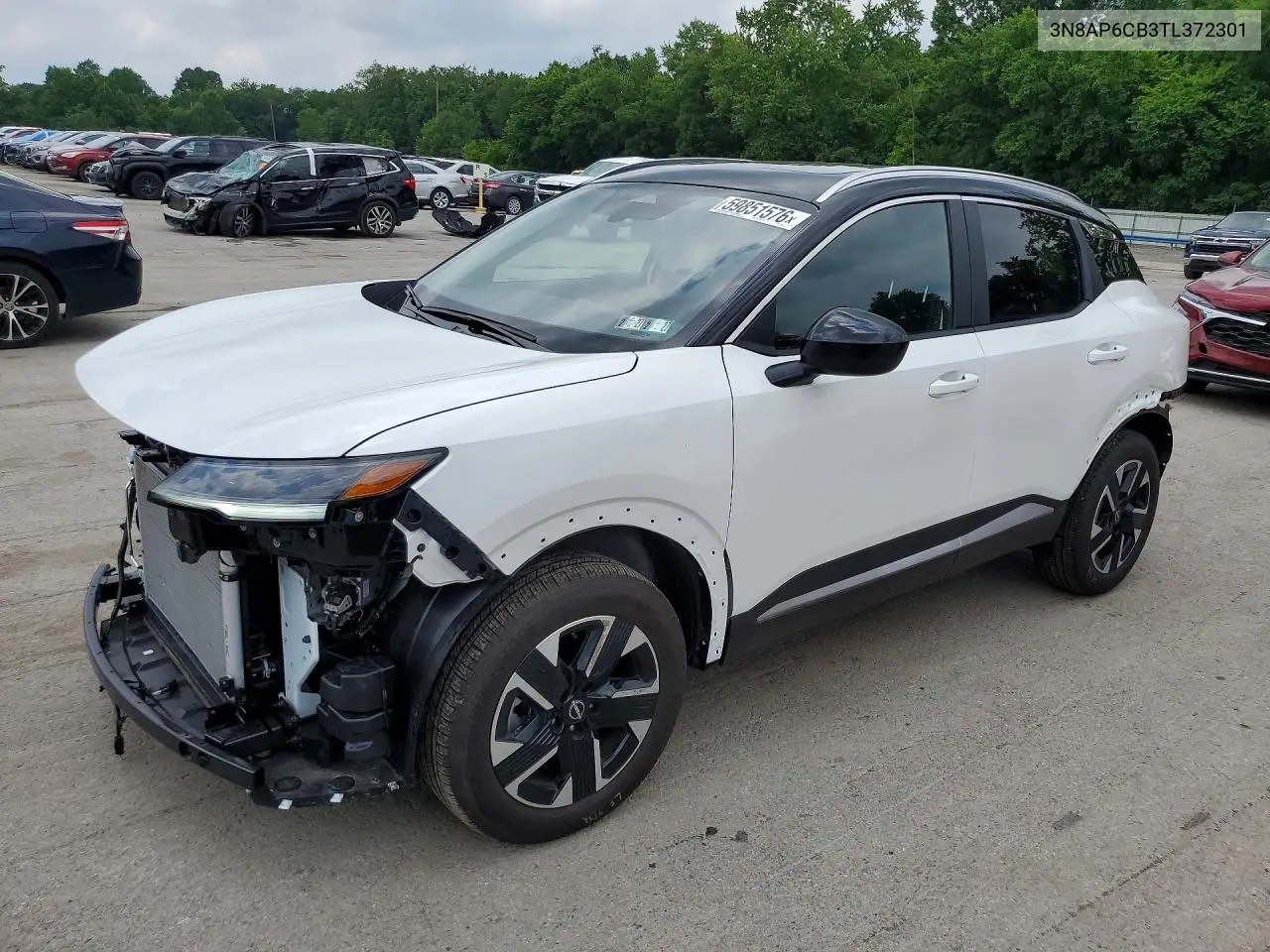 2026 Nissan Kicks Sv VIN: 3N8AP6CB3TL372301 Lot: 59851576