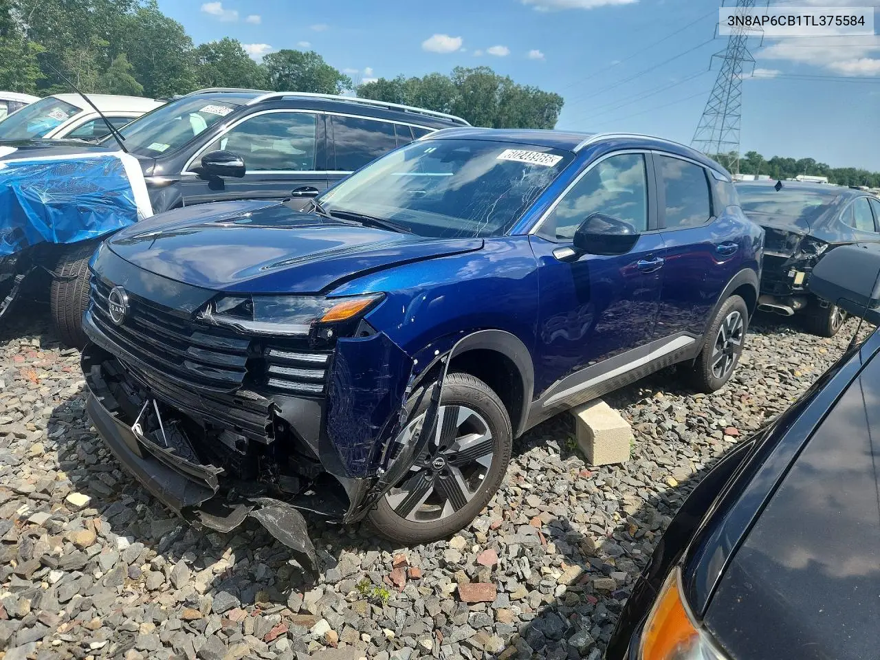 2026 Nissan Kicks Sv VIN: 3N8AP6CB1TL375584 Lot: 60248966