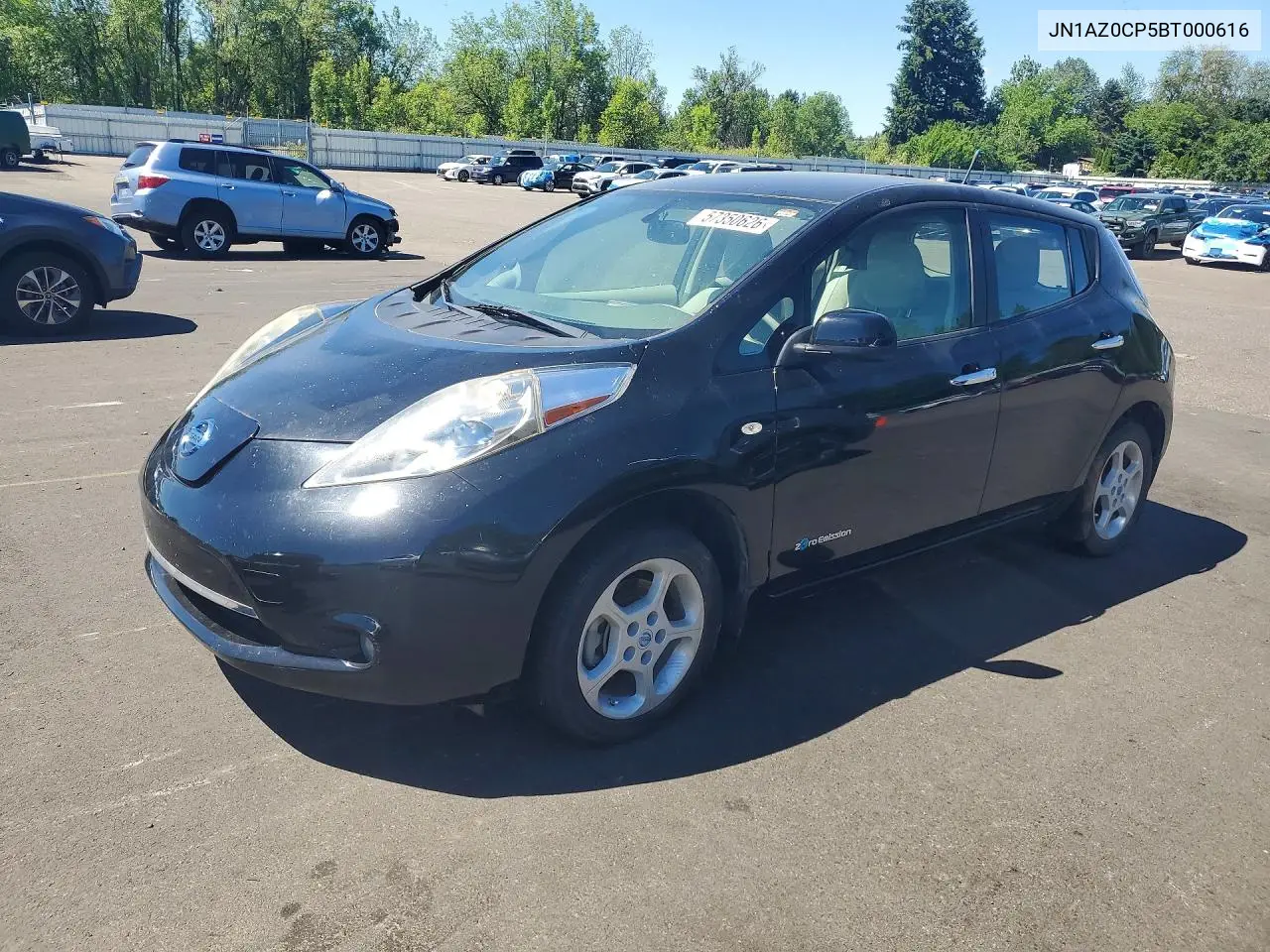 2011 Nissan Leaf Sv VIN: JN1AZ0CP5BT000616 Lot: 57350626