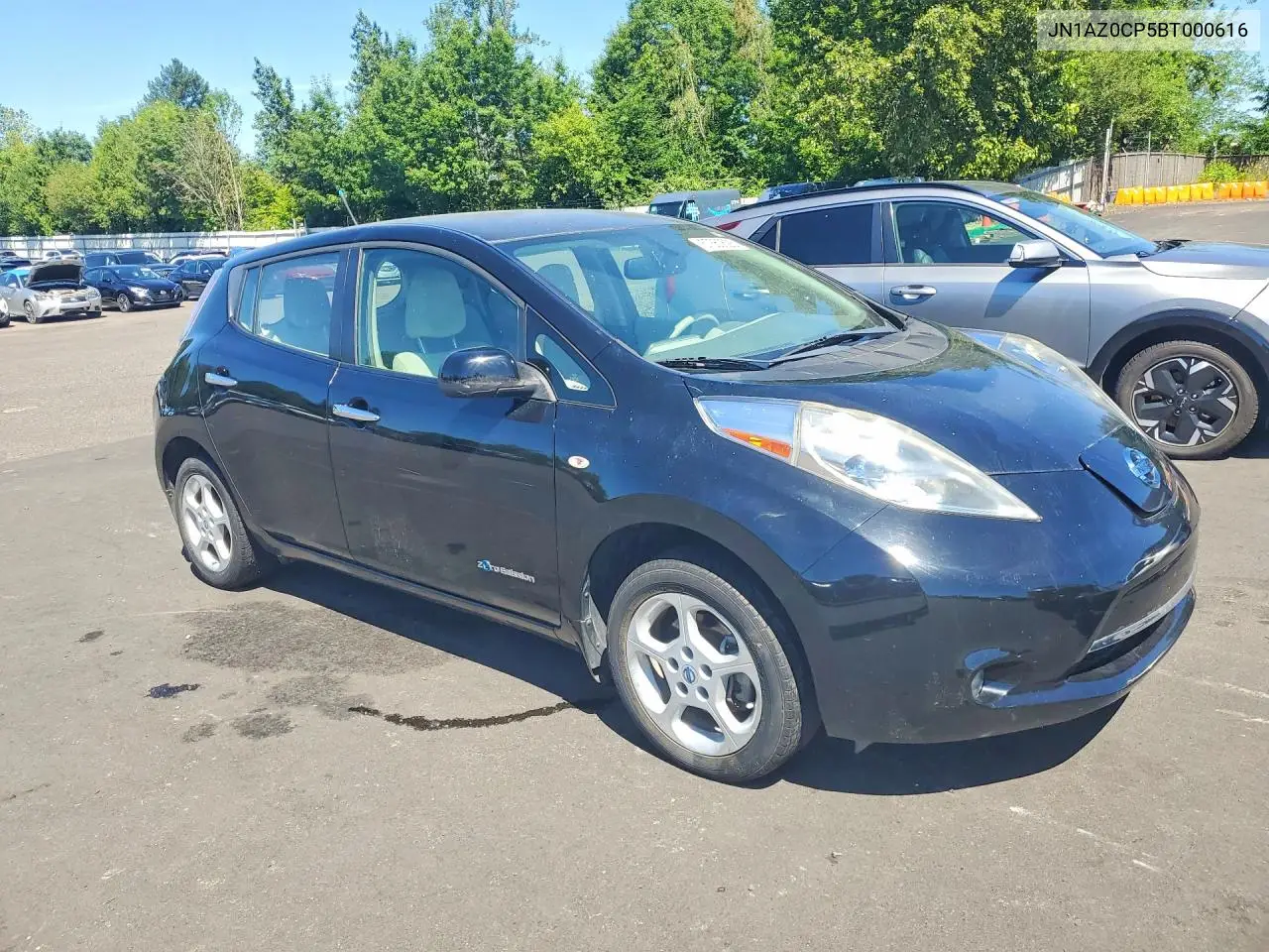 2011 Nissan Leaf Sv VIN: JN1AZ0CP5BT000616 Lot: 57350626