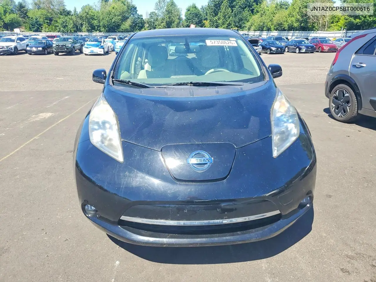 2011 Nissan Leaf Sv VIN: JN1AZ0CP5BT000616 Lot: 57350626