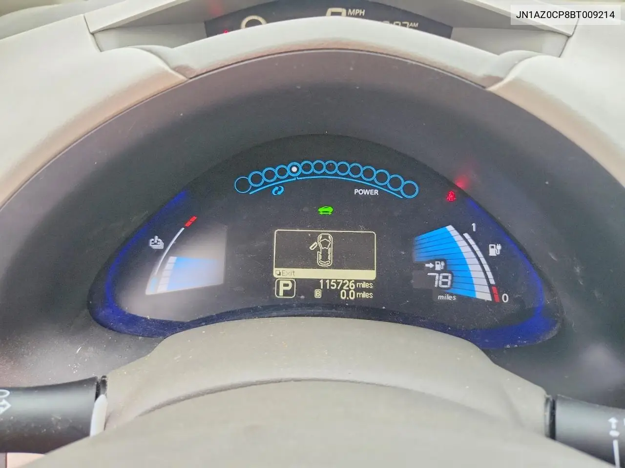 2011 Nissan Leaf Sv VIN: JN1AZ0CP8BT009214 Lot: 60064776