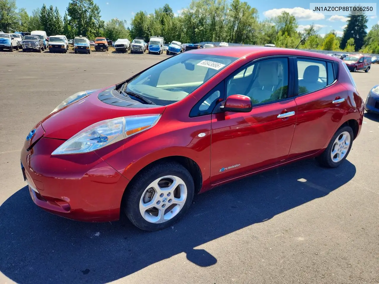 2011 Nissan Leaf Sv VIN: JN1AZ0CP8BT006250 Lot: 60843686