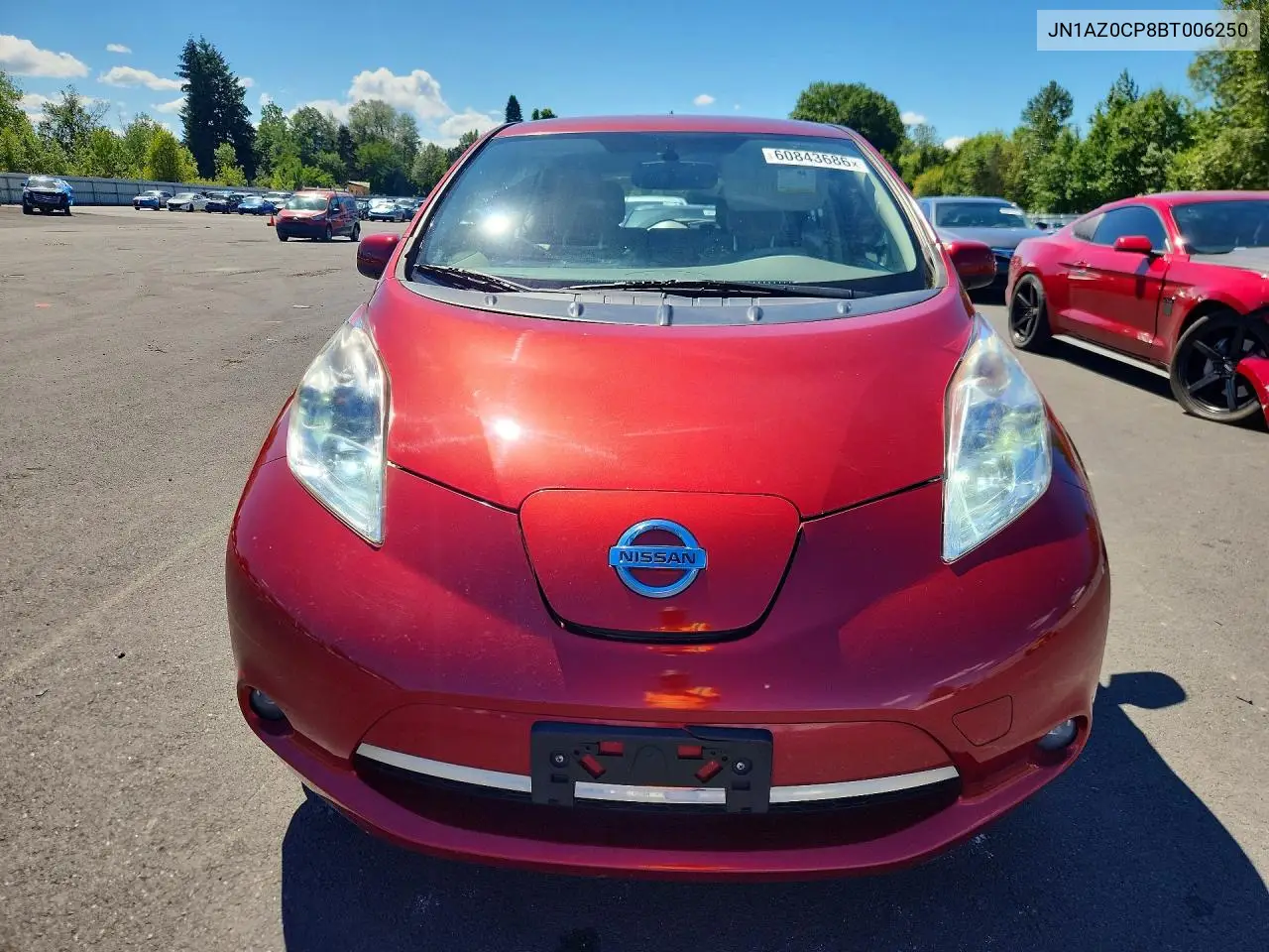 2011 Nissan Leaf Sv VIN: JN1AZ0CP8BT006250 Lot: 60843686