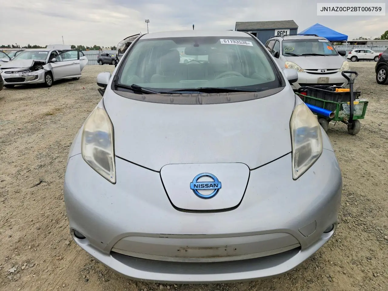 2011 Nissan Leaf Sv VIN: JN1AZ0CP2BT006759 Lot: 61193536
