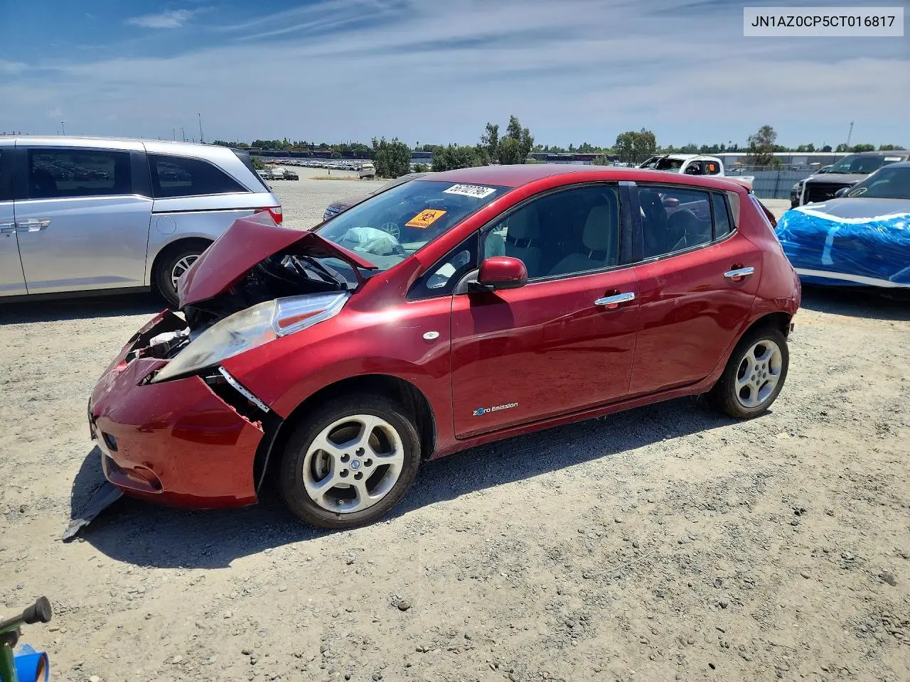 2012 Nissan Leaf Sv VIN: JN1AZ0CP5CT016817 Lot: 56702796