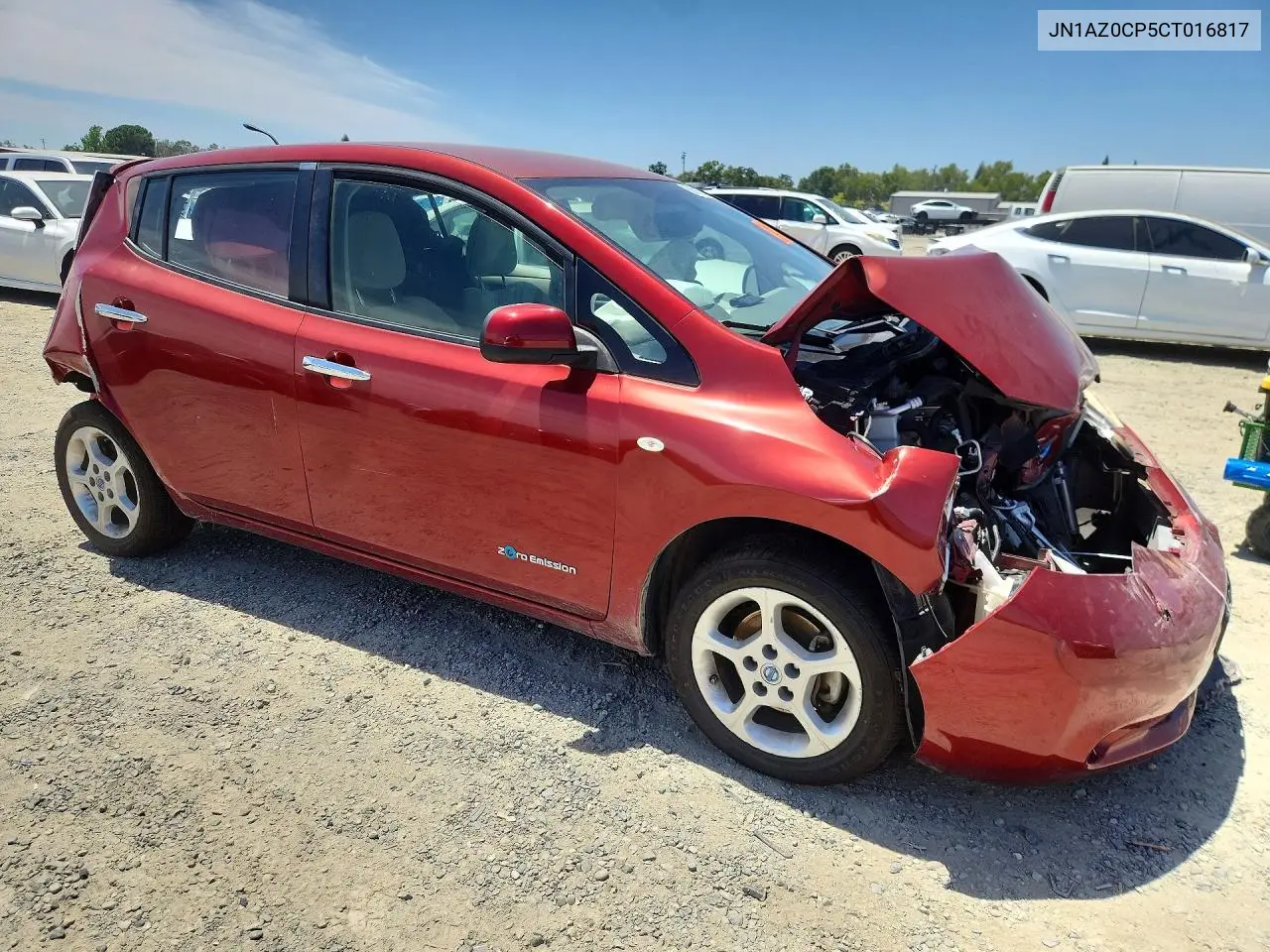 2012 Nissan Leaf Sv VIN: JN1AZ0CP5CT016817 Lot: 56702796