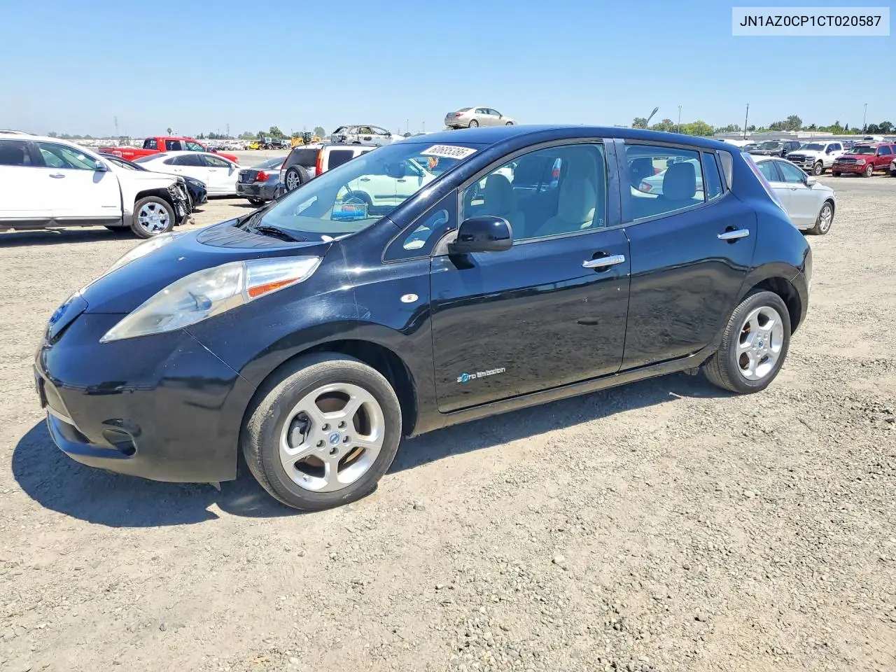 2012 Nissan Leaf Sv VIN: JN1AZ0CP1CT020587 Lot: 60685386