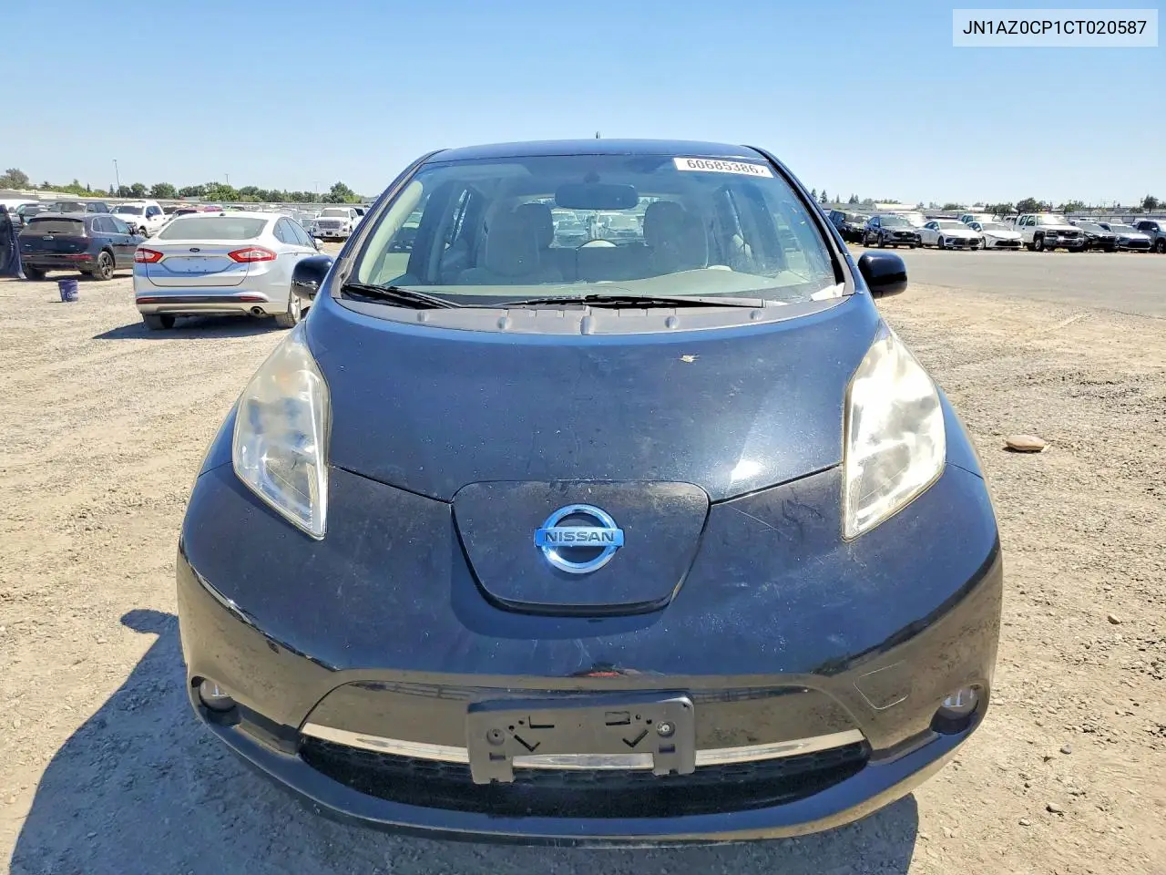 2012 Nissan Leaf Sv VIN: JN1AZ0CP1CT020587 Lot: 60685386