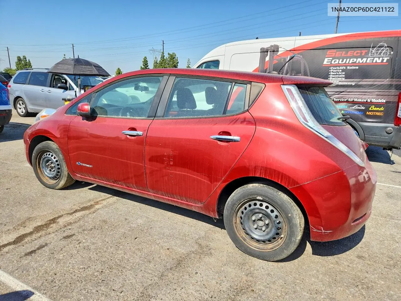 2013 Nissan Leaf S VIN: 1N4AZ0CP6DC421122 Lot: 55083786