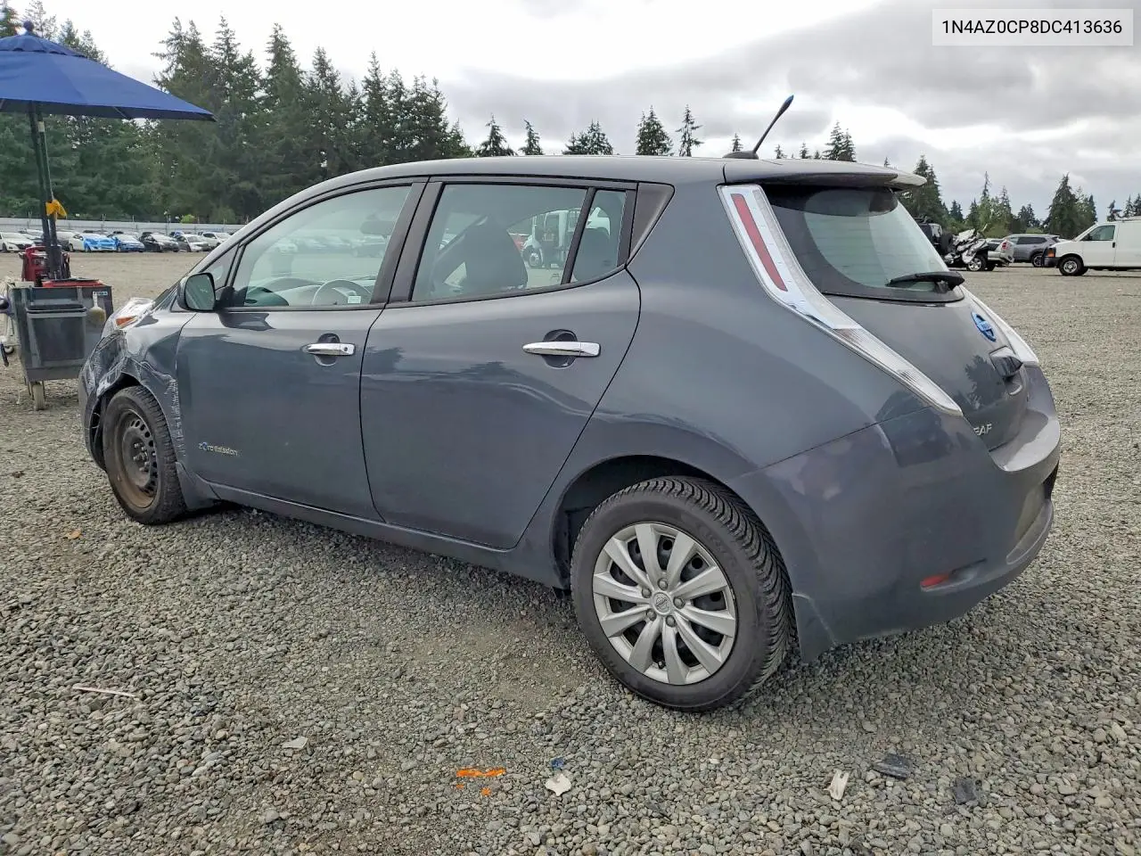 2013 Nissan Leaf S VIN: 1N4AZ0CP8DC413636 Lot: 58630436