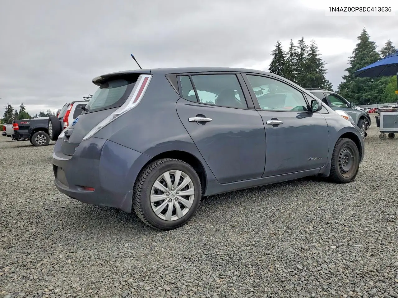 2013 Nissan Leaf S VIN: 1N4AZ0CP8DC413636 Lot: 58630436