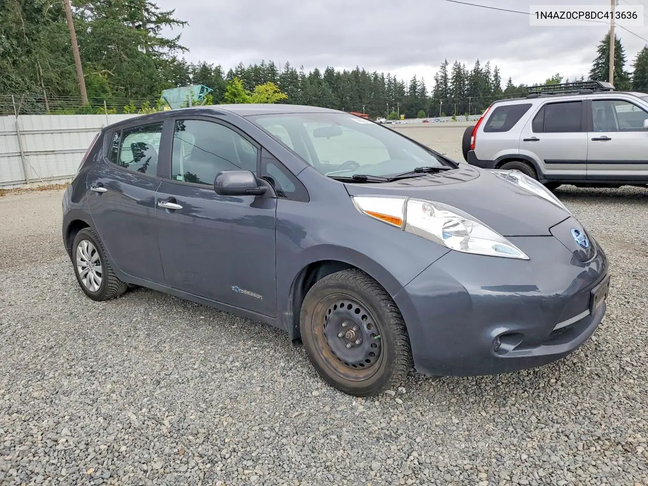 2013 Nissan Leaf S VIN: 1N4AZ0CP8DC413636 Lot: 58630436