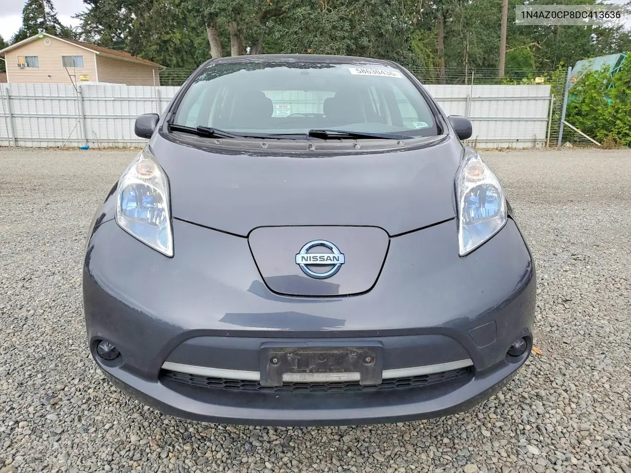 2013 Nissan Leaf S VIN: 1N4AZ0CP8DC413636 Lot: 58630436