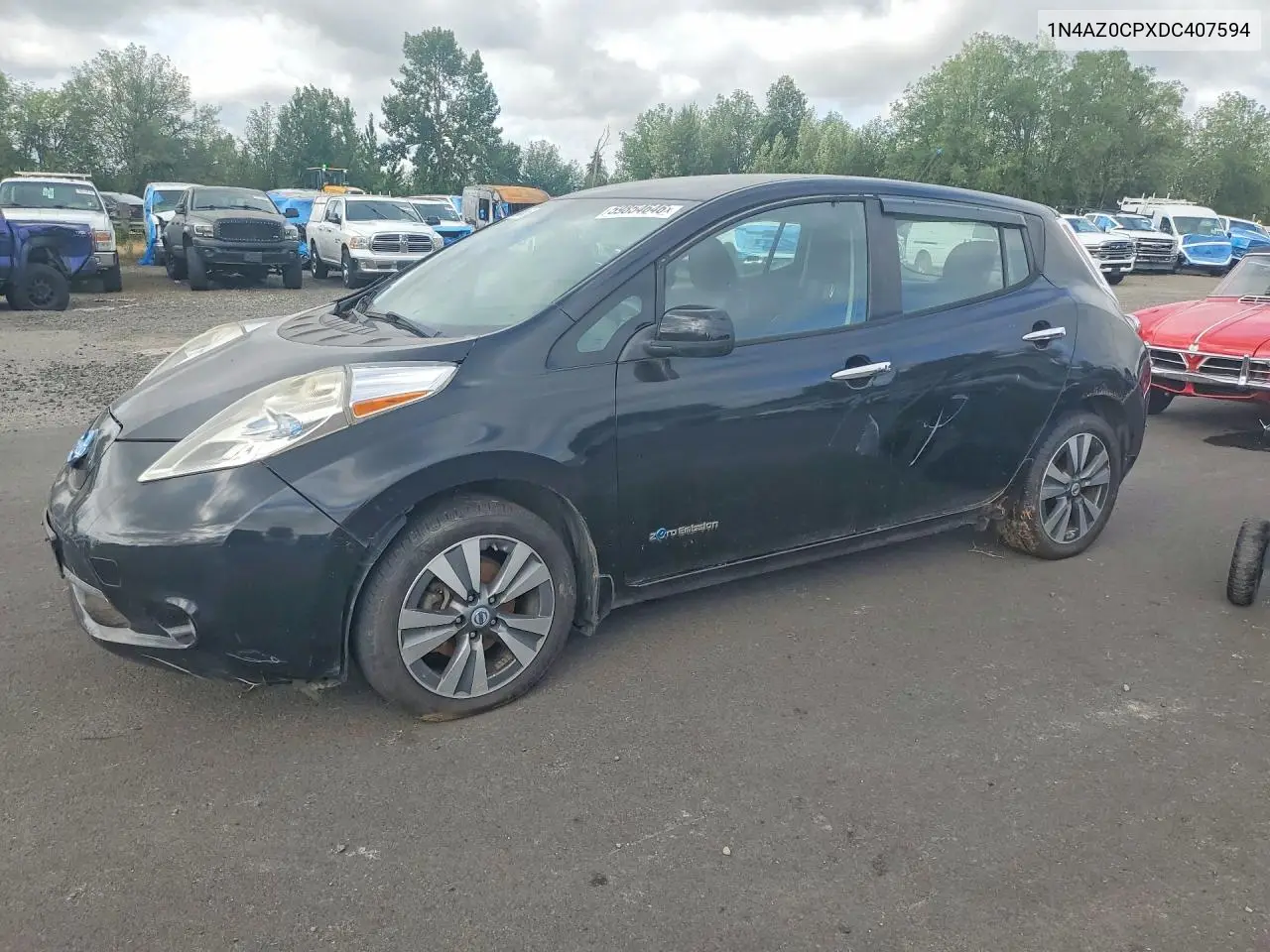 2013 Nissan Leaf S VIN: 1N4AZ0CPXDC407594 Lot: 59854646