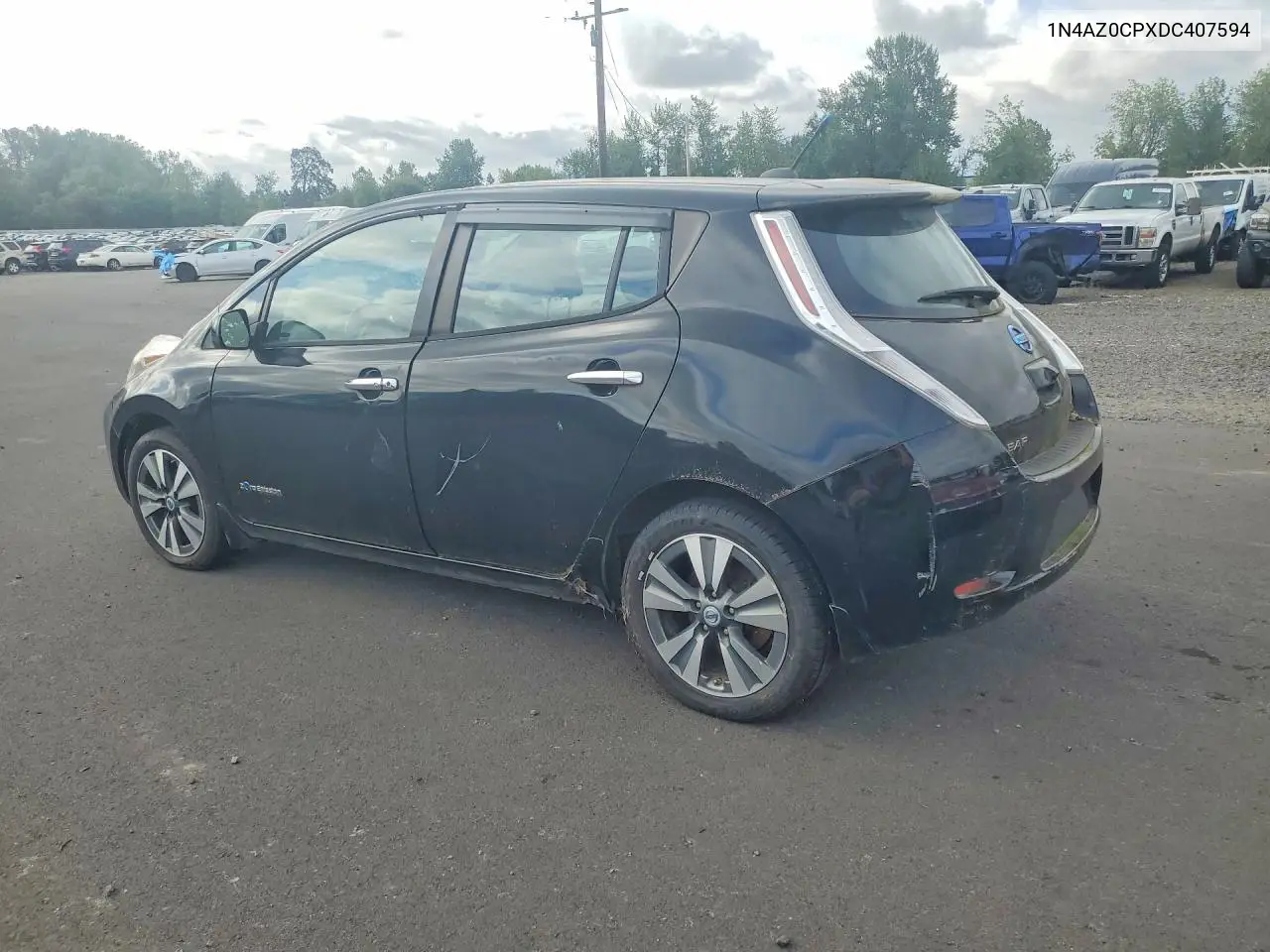 2013 Nissan Leaf S VIN: 1N4AZ0CPXDC407594 Lot: 59854646