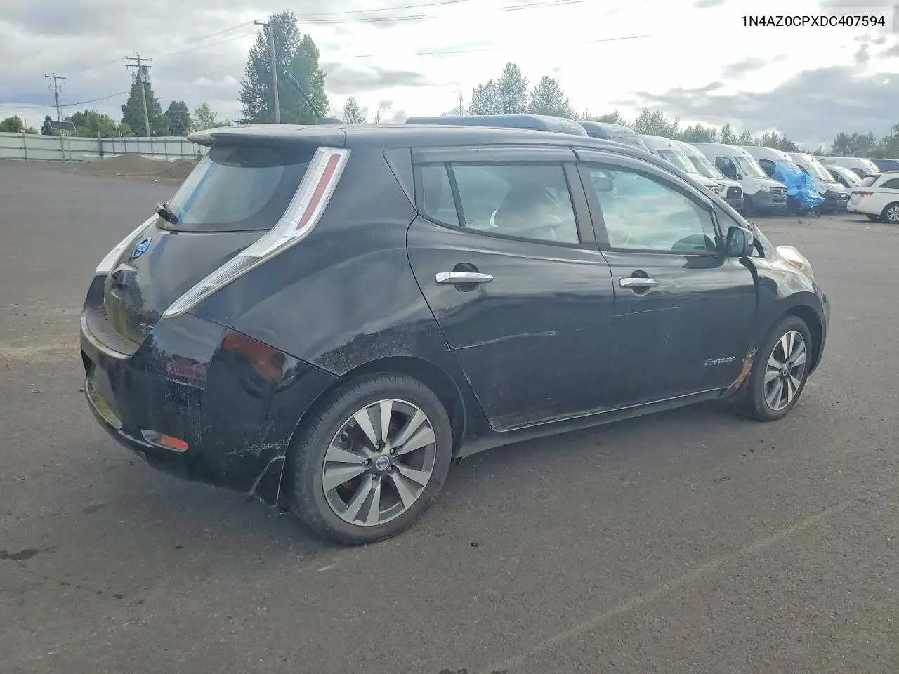 2013 Nissan Leaf S VIN: 1N4AZ0CPXDC407594 Lot: 59854646