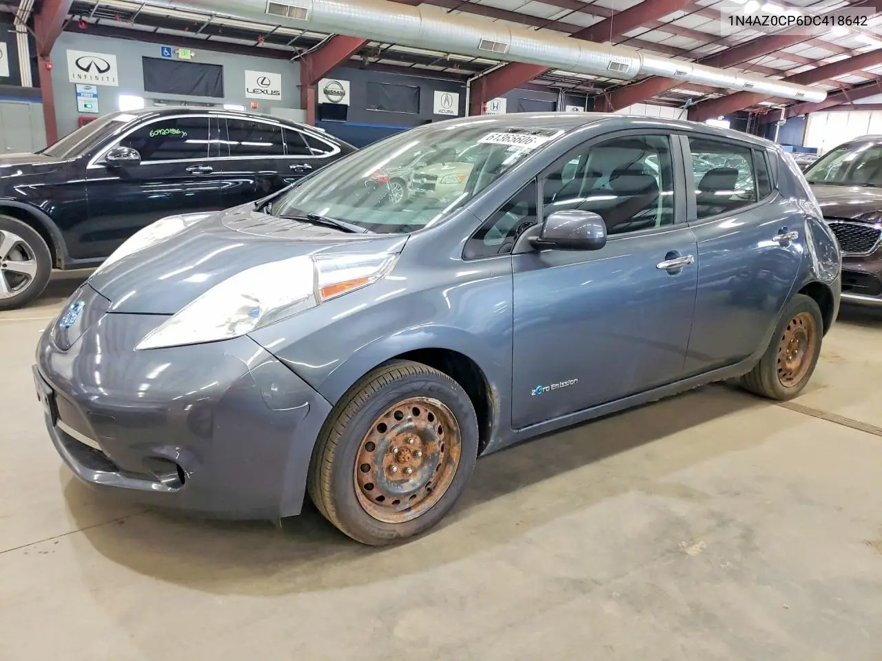 2013 Nissan Leaf S VIN: 1N4AZ0CP6DC418642 Lot: 61365606