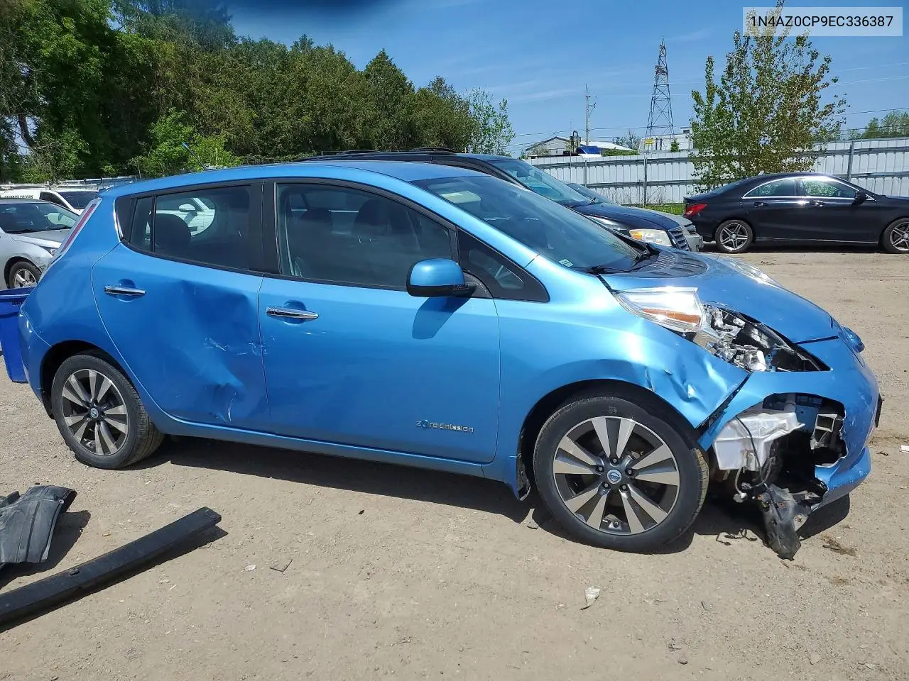 2014 Nissan Leaf S 5Dr VIN: 1N4AZ0CP9EC336387 Lot: 52515856