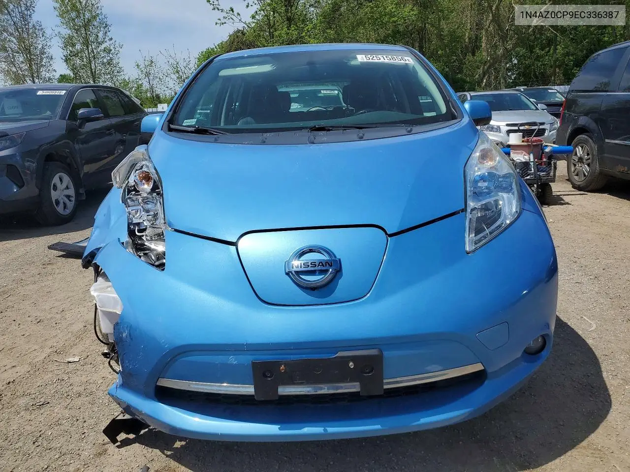 2014 Nissan Leaf S 5Dr VIN: 1N4AZ0CP9EC336387 Lot: 52515856