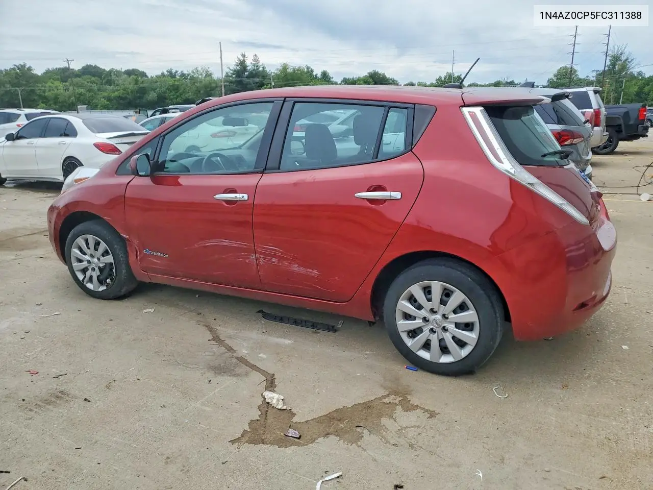 2015 Nissan Leaf S VIN: 1N4AZ0CP5FC311388 Lot: 55038826