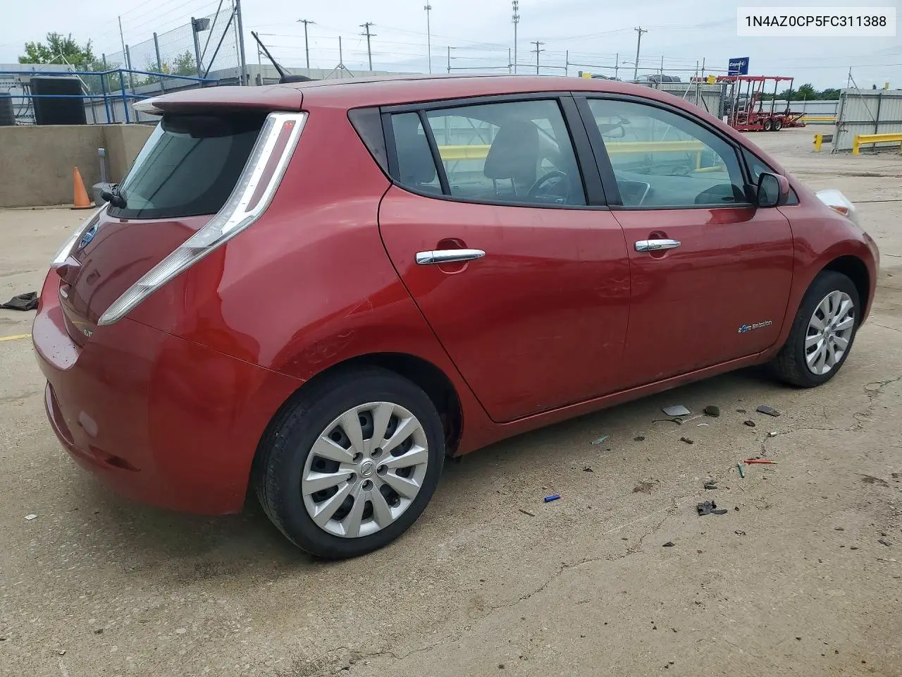 2015 Nissan Leaf S VIN: 1N4AZ0CP5FC311388 Lot: 55038826