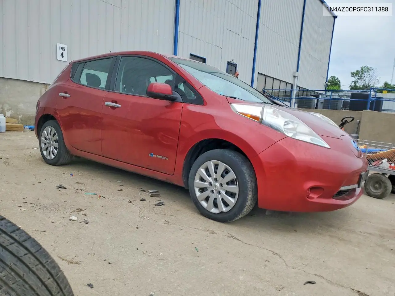 2015 Nissan Leaf S VIN: 1N4AZ0CP5FC311388 Lot: 55038826
