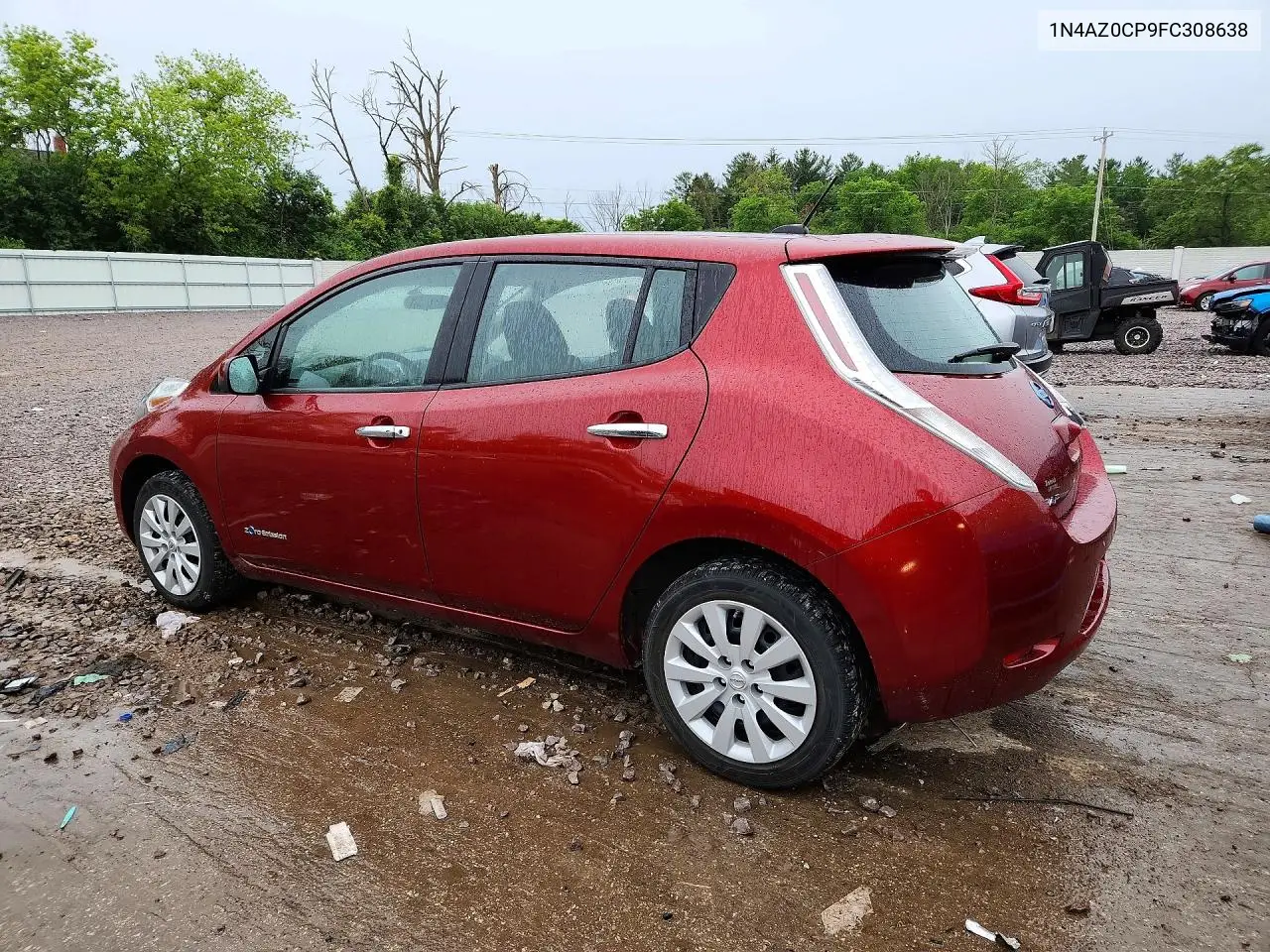 2015 Nissan Leaf S VIN: 1N4AZ0CP9FC308638 Lot: 55595726