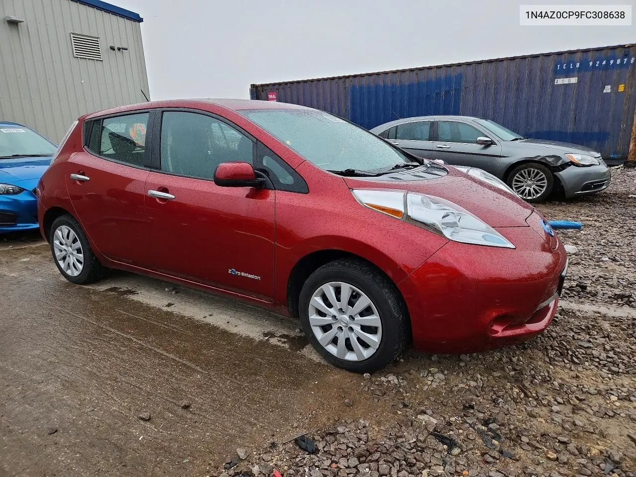 2015 Nissan Leaf S VIN: 1N4AZ0CP9FC308638 Lot: 55595726