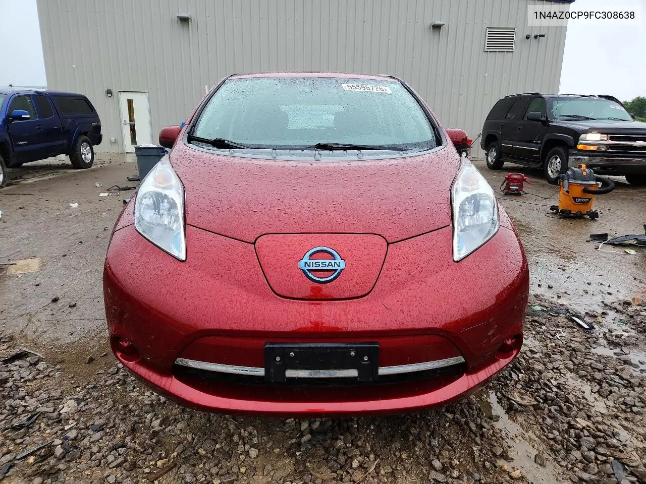 2015 Nissan Leaf S VIN: 1N4AZ0CP9FC308638 Lot: 55595726