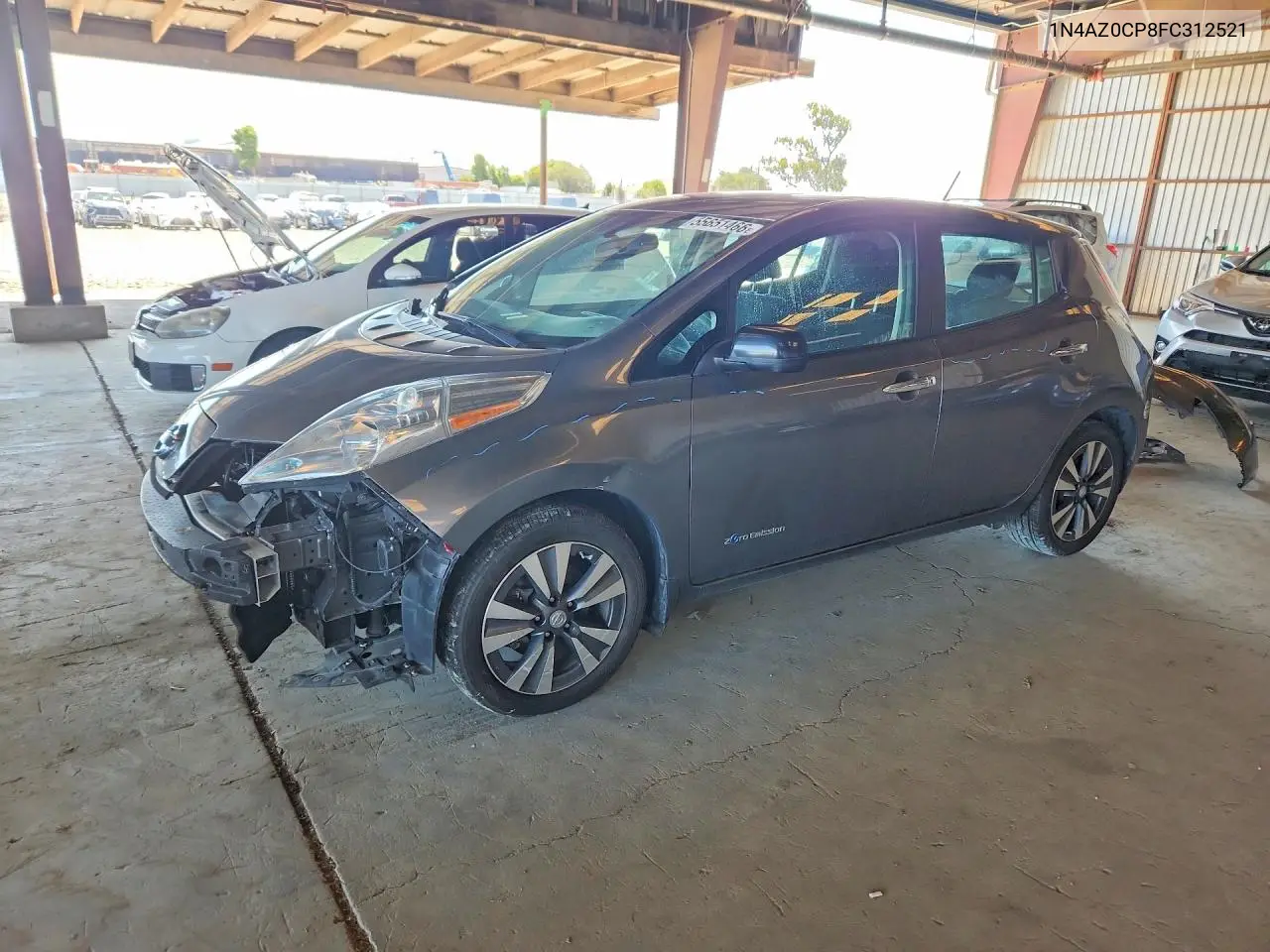 2015 Nissan Leaf Sv VIN: 1N4AZ0CP8FC312521 Lot: 55651466