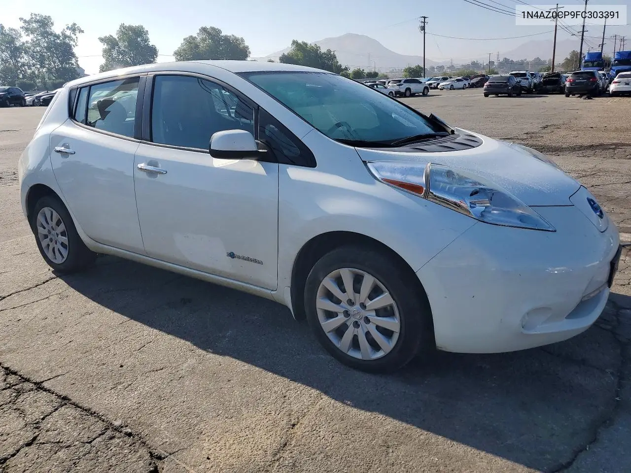 2015 Nissan Leaf S VIN: 1N4AZ0CP9FC303391 Lot: 56264666