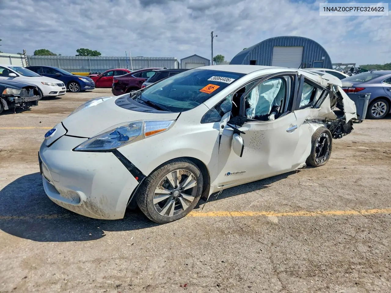 2015 Nissan Leaf Sl VIN: 1N4AZ0CP7FC326622 Lot: 56864406