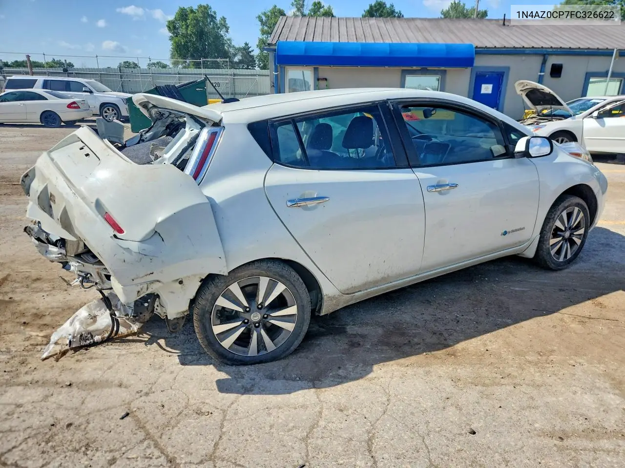2015 Nissan Leaf Sl VIN: 1N4AZ0CP7FC326622 Lot: 56864406