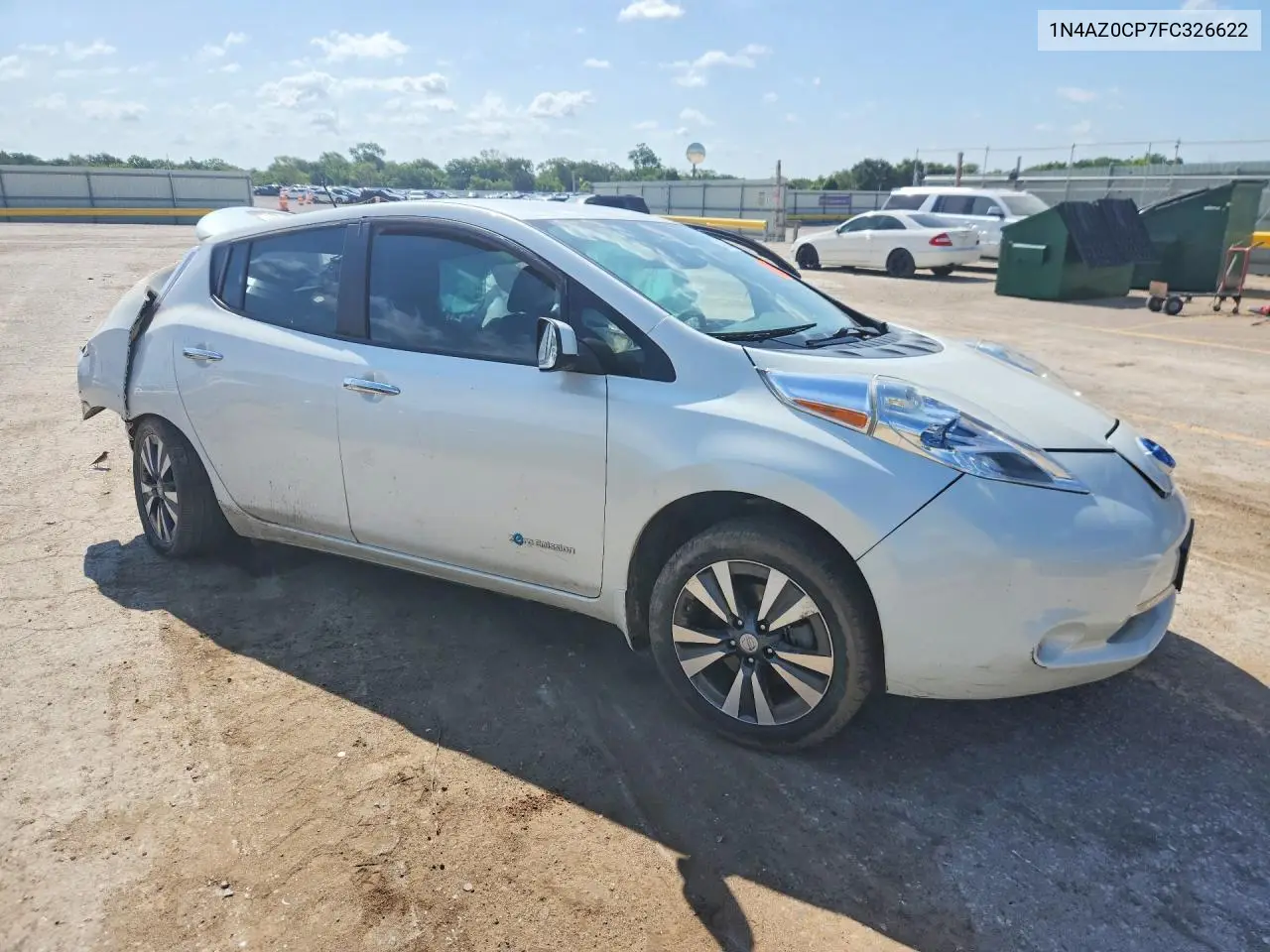 2015 Nissan Leaf Sl VIN: 1N4AZ0CP7FC326622 Lot: 56864406