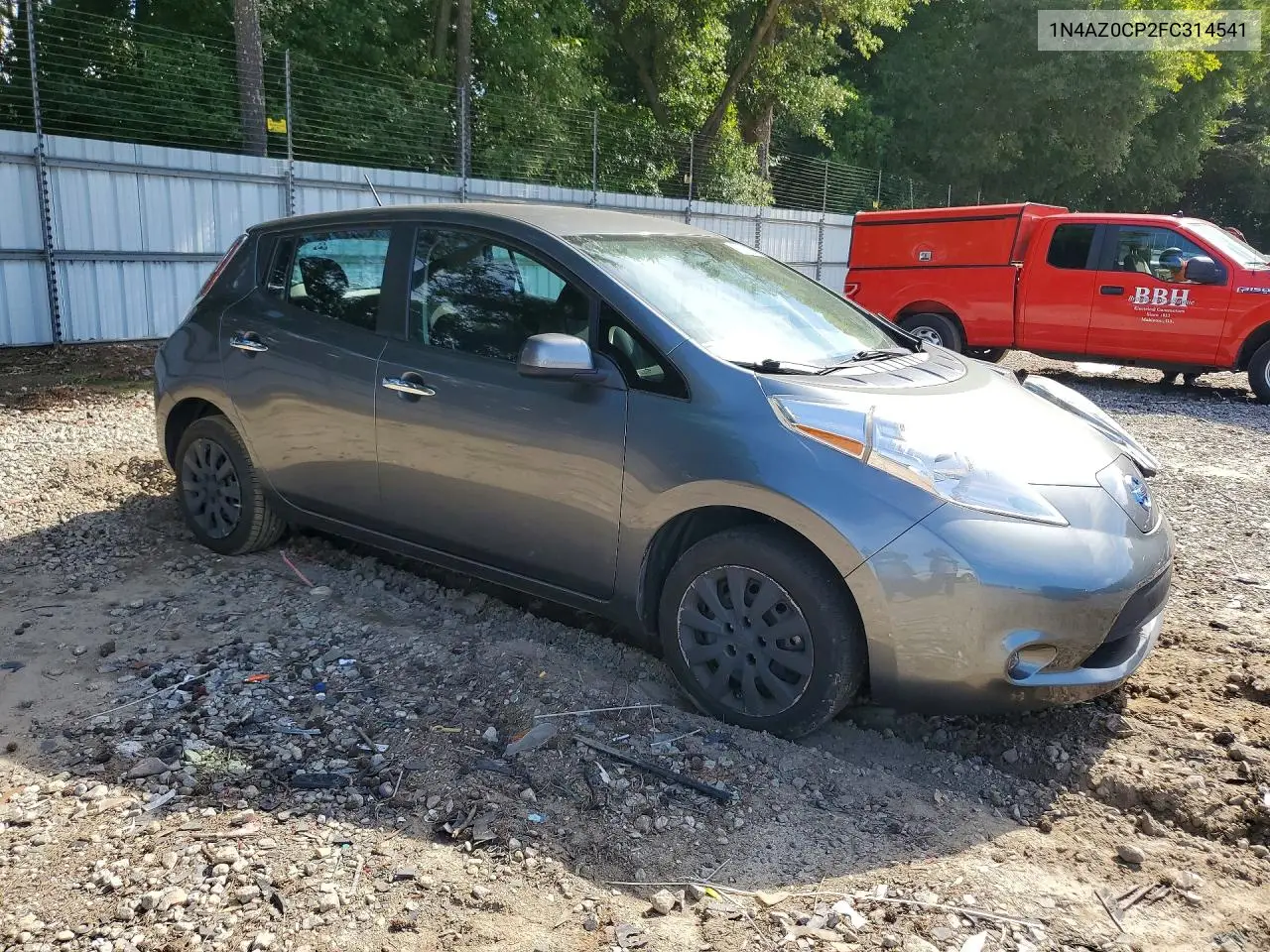 2015 Nissan Leaf S VIN: 1N4AZ0CP2FC314541 Lot: 58411646