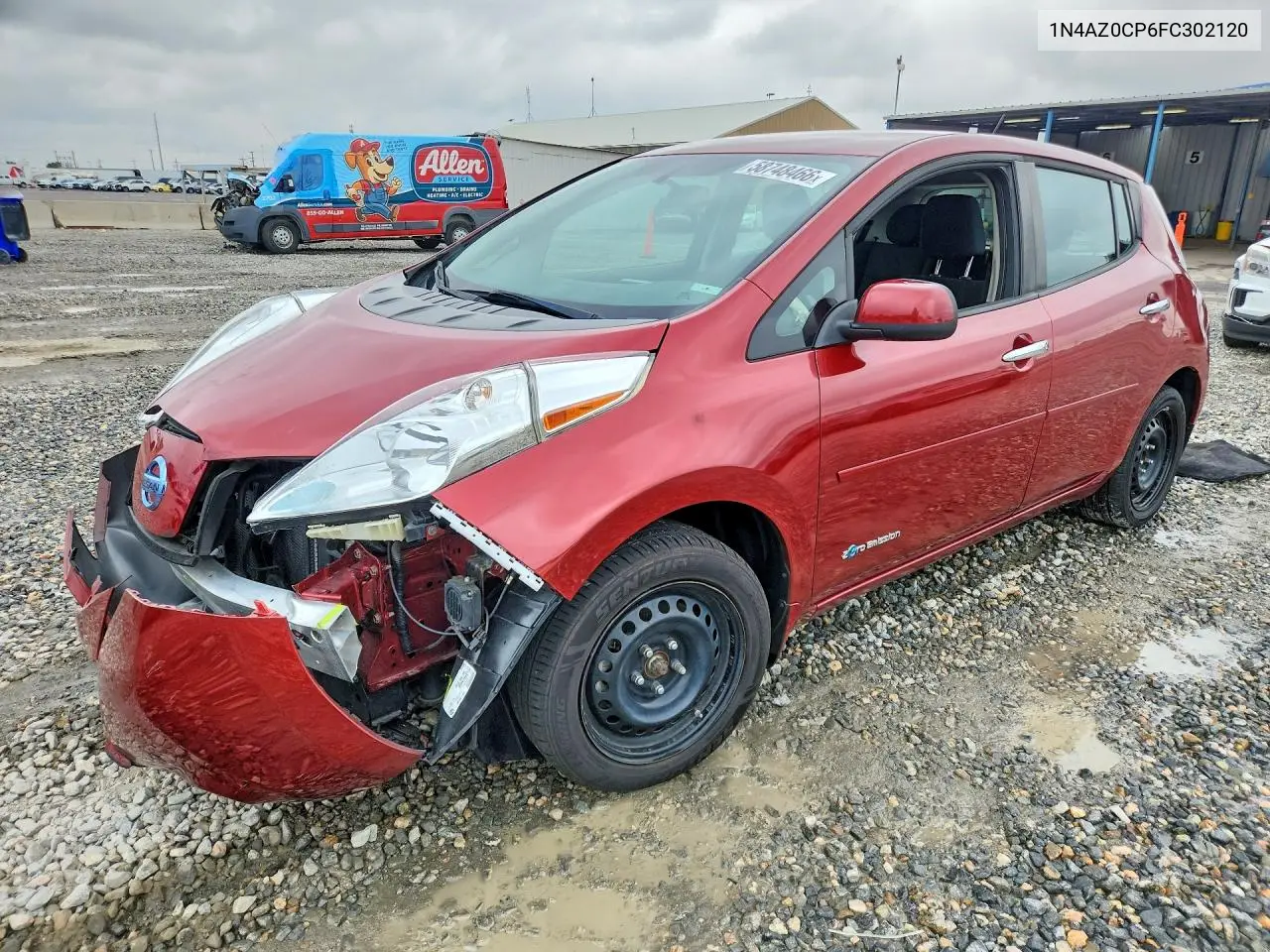 2015 Nissan Leaf S VIN: 1N4AZ0CP6FC302120 Lot: 58748466