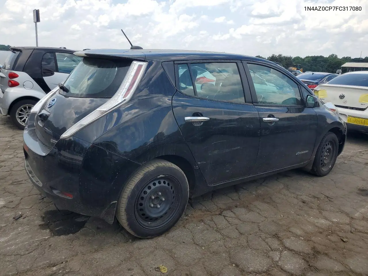 2015 Nissan Leaf S VIN: 1N4AZ0CP7FC317080 Lot: 58996416