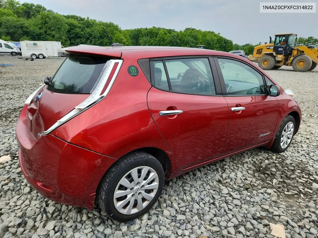 2015 Nissan Leaf S VIN: 1N4AZ0CPXFC314822 Lot: 59870776