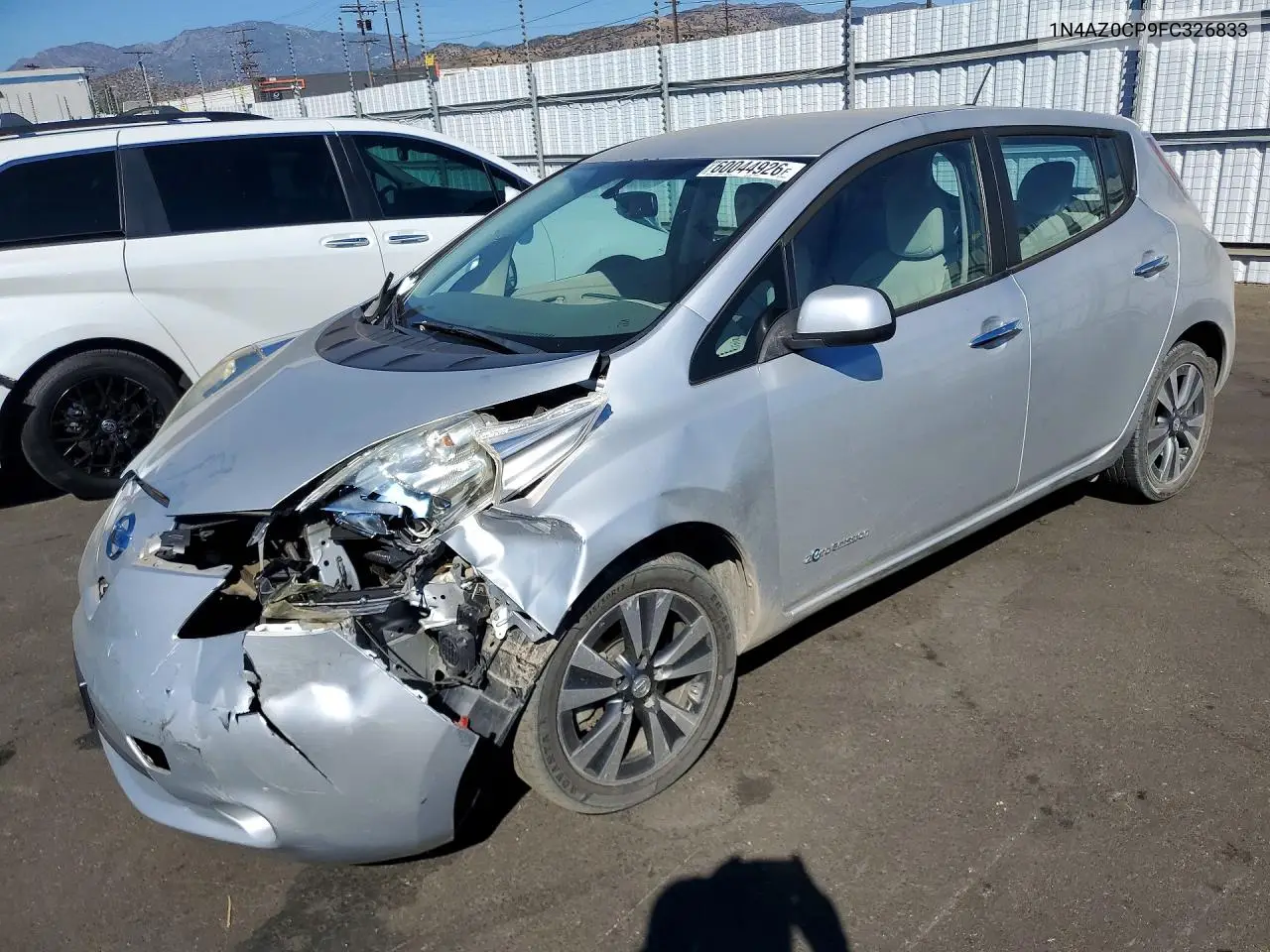 2015 Nissan Leaf Sv VIN: 1N4AZ0CP9FC326833 Lot: 60044926