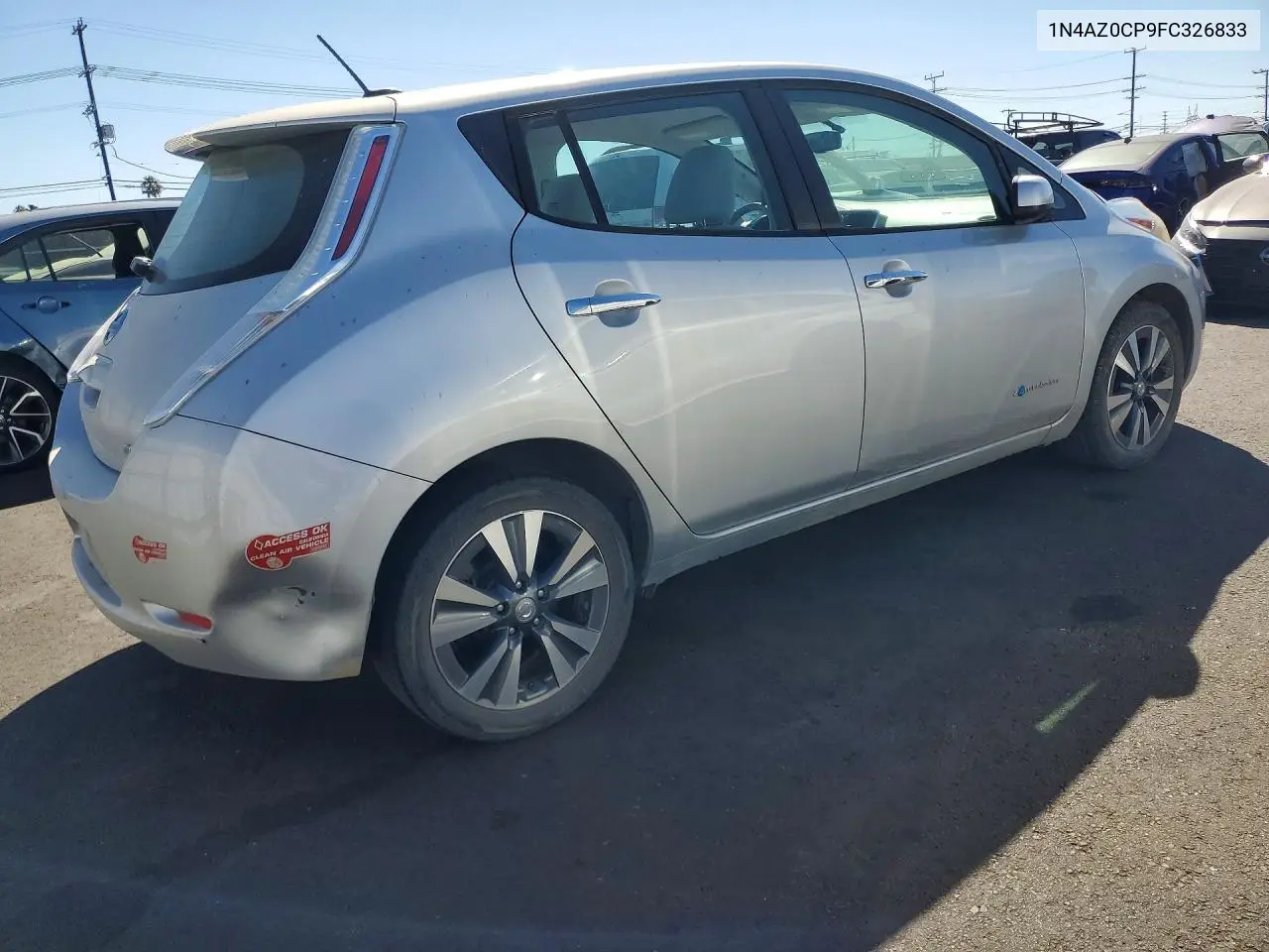 2015 Nissan Leaf Sv VIN: 1N4AZ0CP9FC326833 Lot: 60044926
