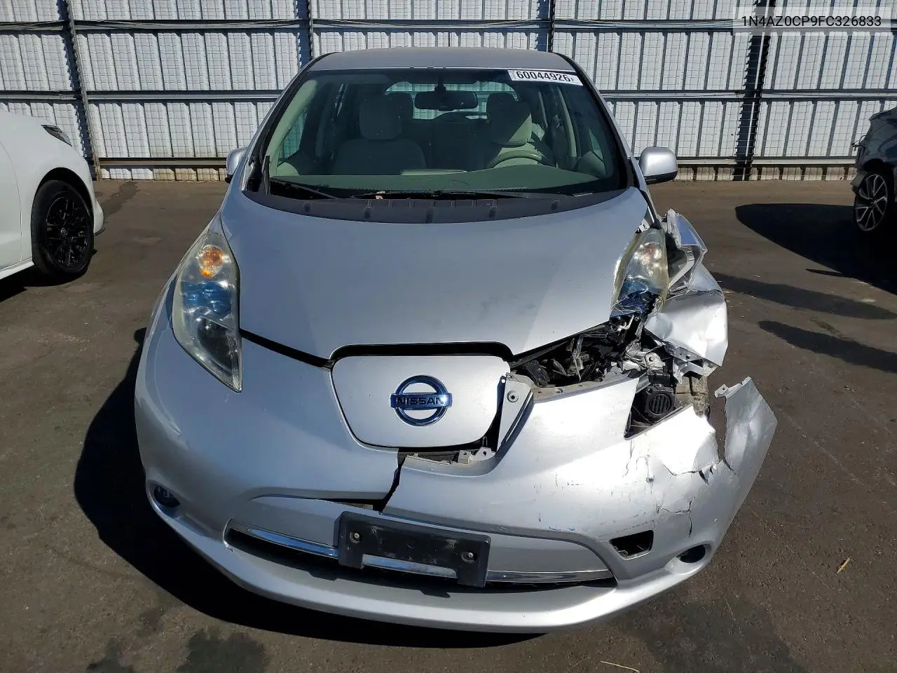 2015 Nissan Leaf Sv VIN: 1N4AZ0CP9FC326833 Lot: 60044926