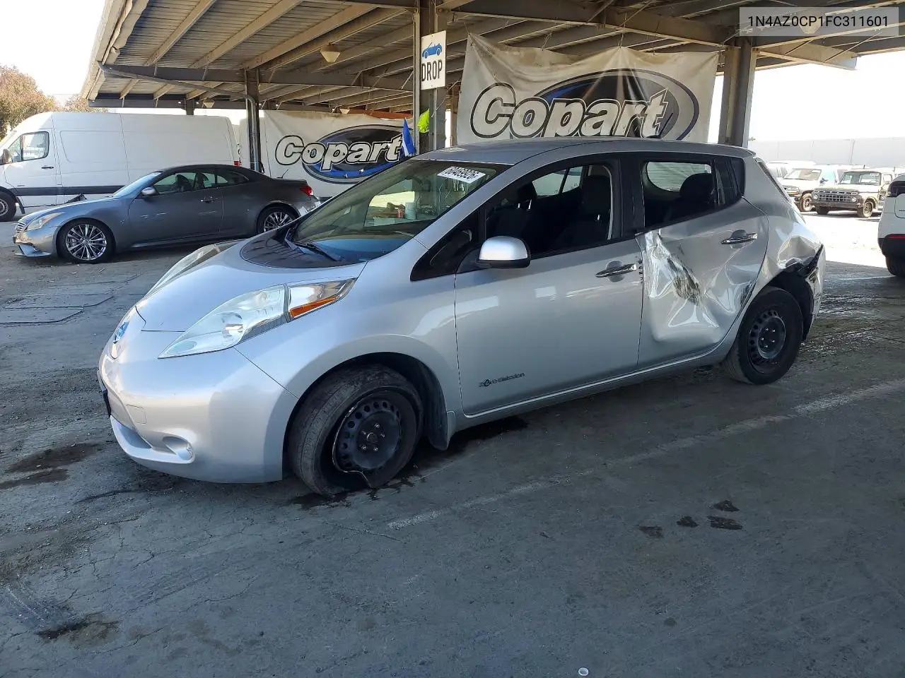 2015 Nissan Leaf S VIN: 1N4AZ0CP1FC311601 Lot: 60469926