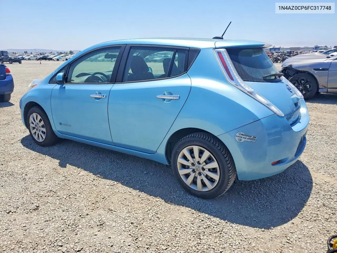2015 Nissan Leaf S VIN: 1N4AZ0CP6FC317748 Lot: 60676166